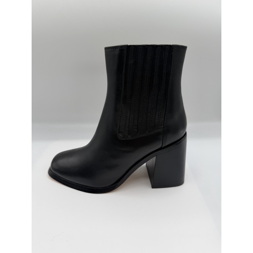 Andre Assous Naia Leather Boots,Women's 5, Chelsea,Black, Side Zip, NEW/DEFECTS